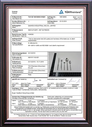 dishwasher resistance test